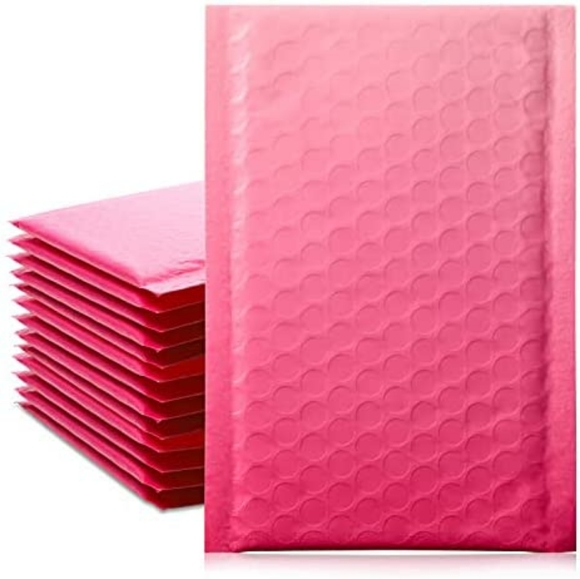 Other - NEW 10 Pink Gradient Ombre Bubble Poly Mailers